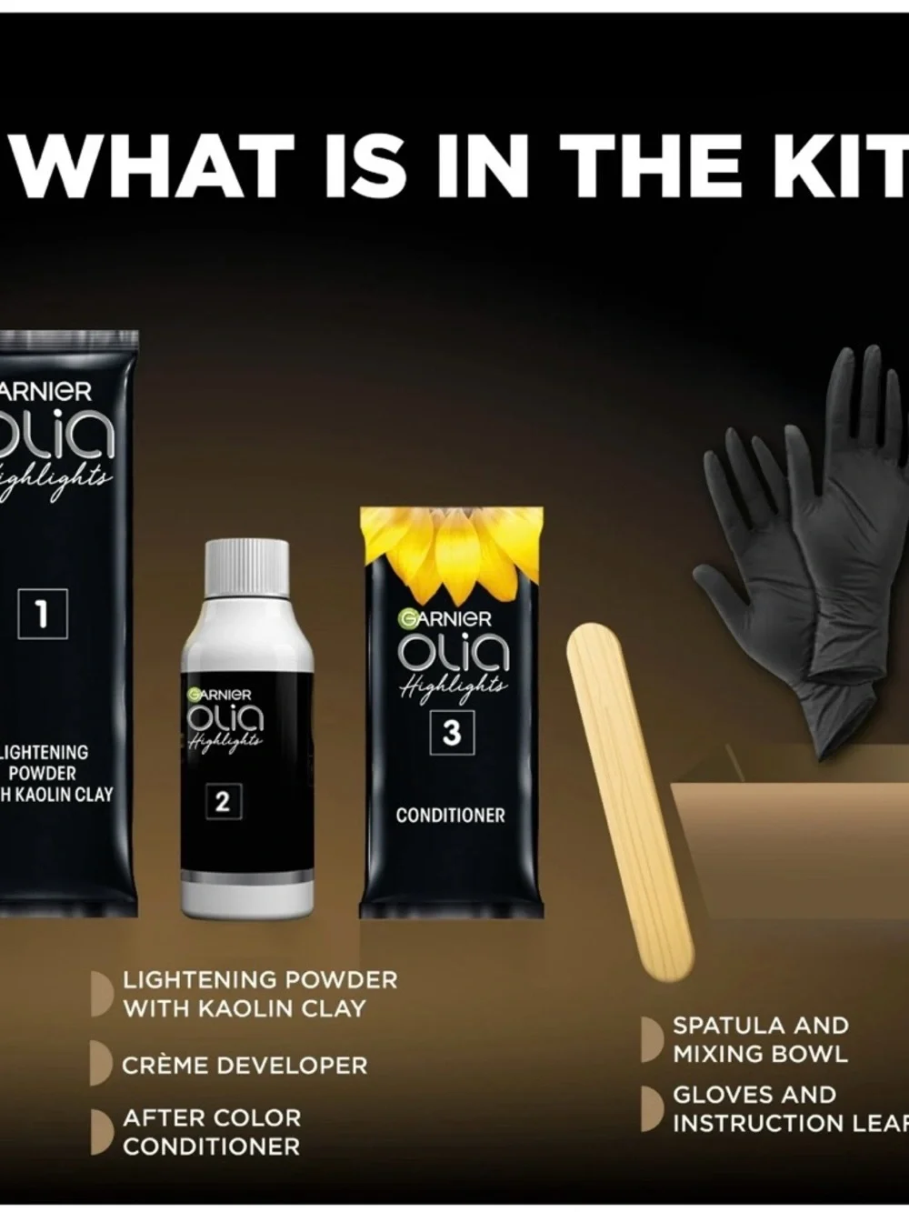 NEW Garnier Olia Hair Highlights Kit with No Ammonia 3 new boxes